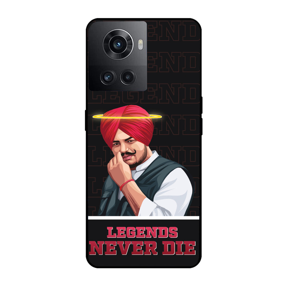 Legend Never Die Black Sidhu Moosewala OnePlus 10 R Back Case
