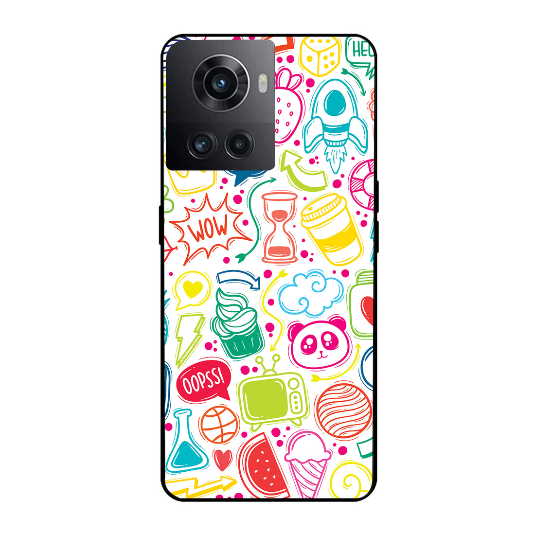 Wow Doodle OnePlus 10 R Back Case