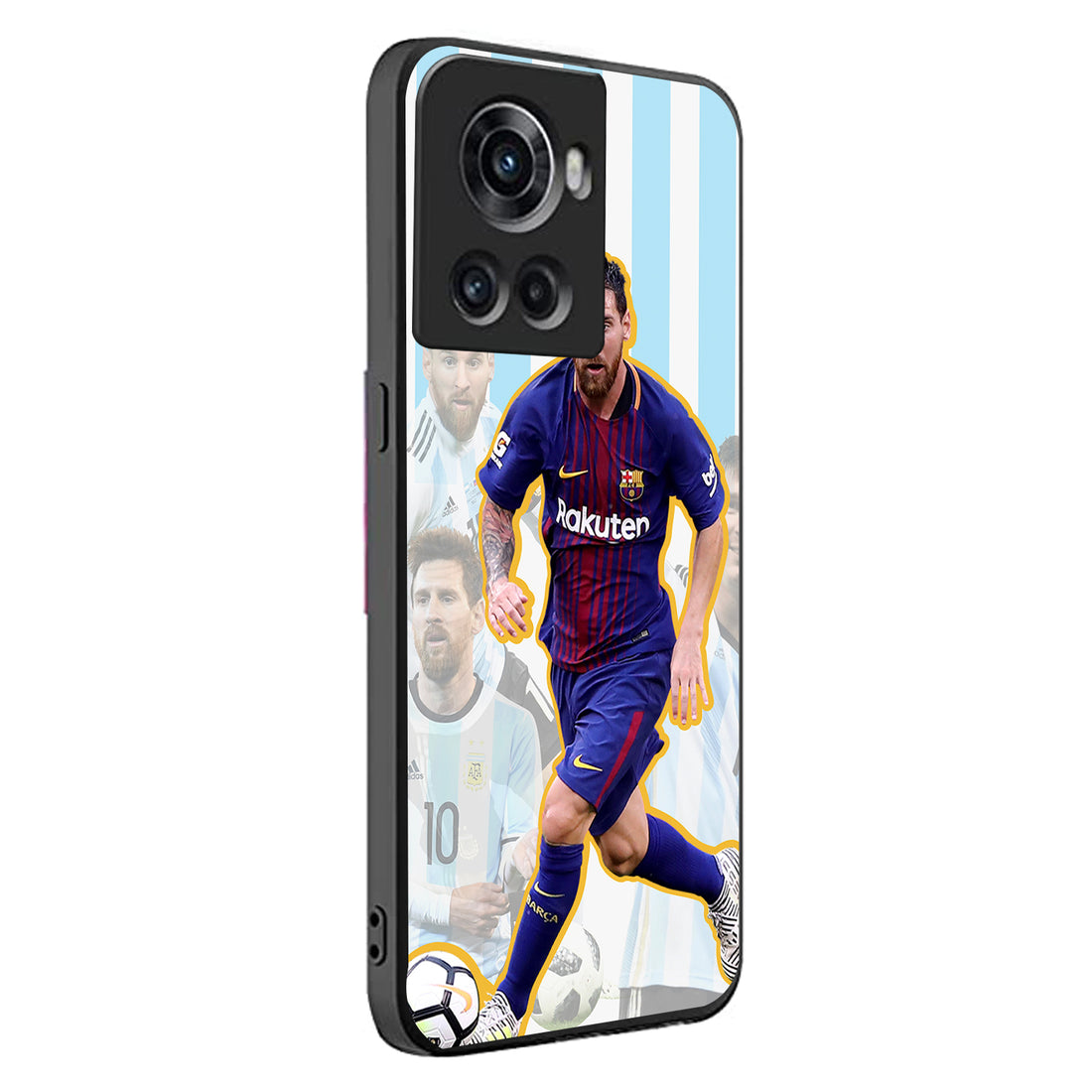 Messi Collage Sports Oneplus 10 R Back Case
