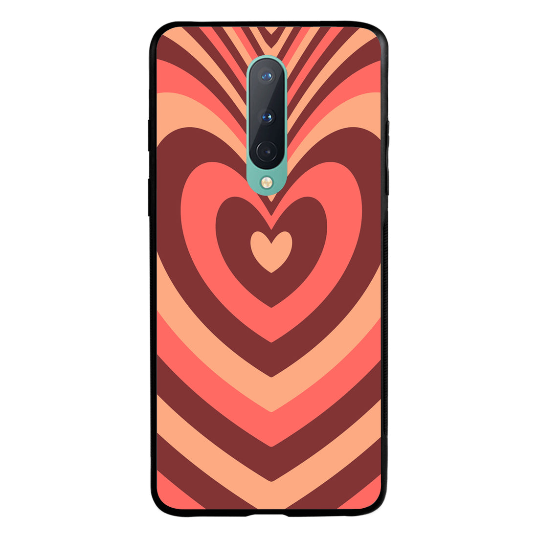 Red Heart Optical Illusion Oneplus 8 Back Case