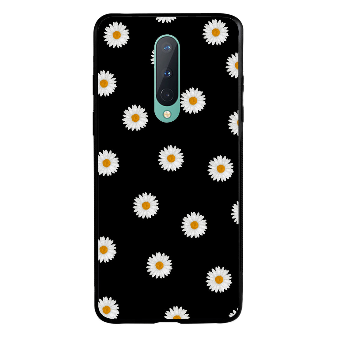 White Sunflower Floral Oneplus 8 Back Case