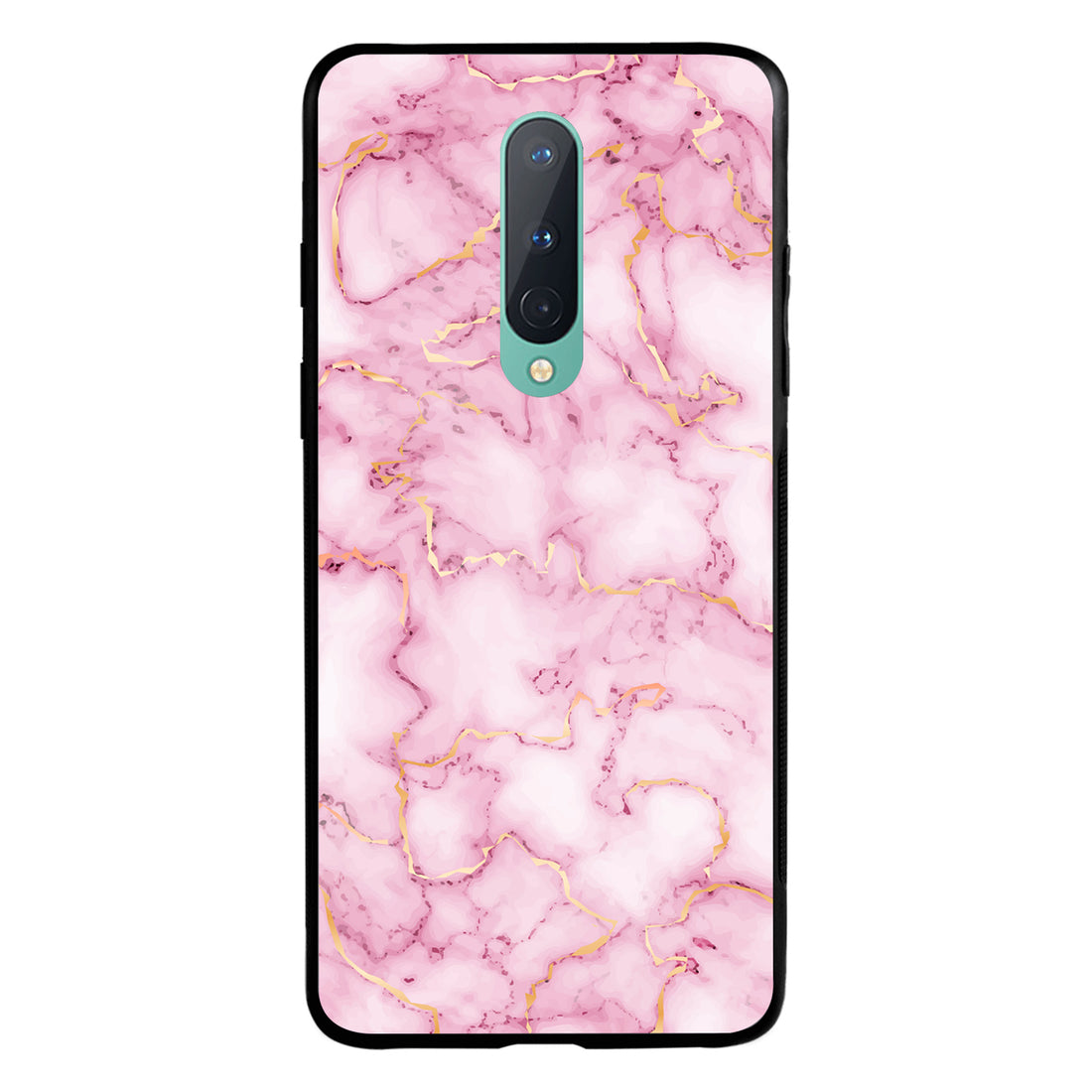 Pink Golden Marble Oneplus 8 Back Case