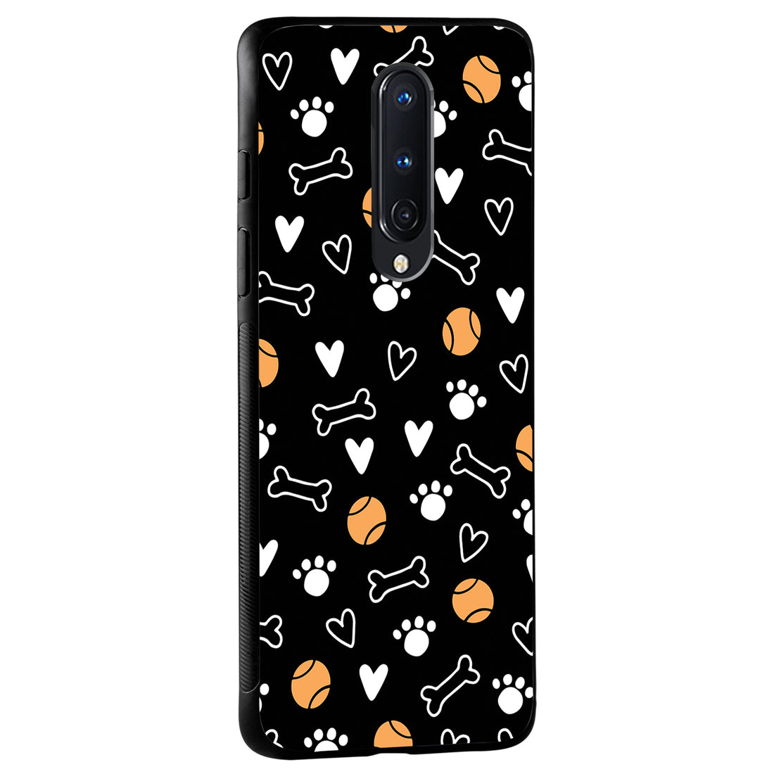 Pet Lover Black Doodle Oneplus 8 Back Case