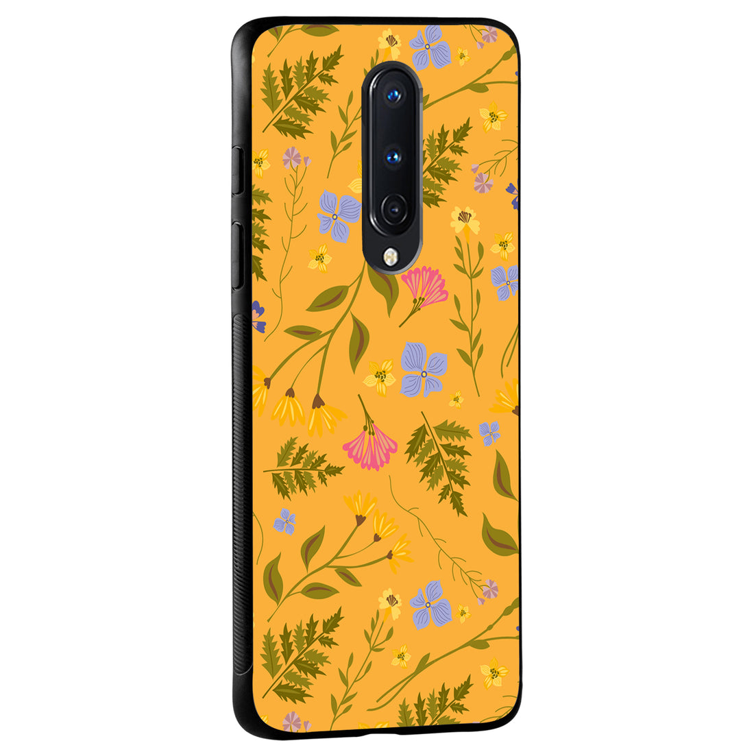 Yellow Floral Oneplus 8 Back Case