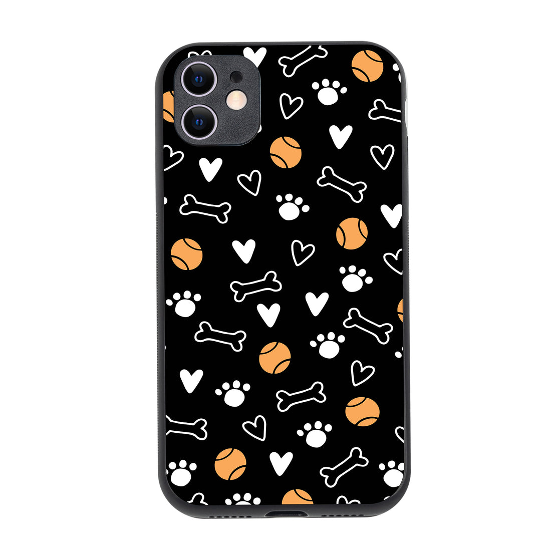 Pet Lover Black Doodle iPhone 11 Case