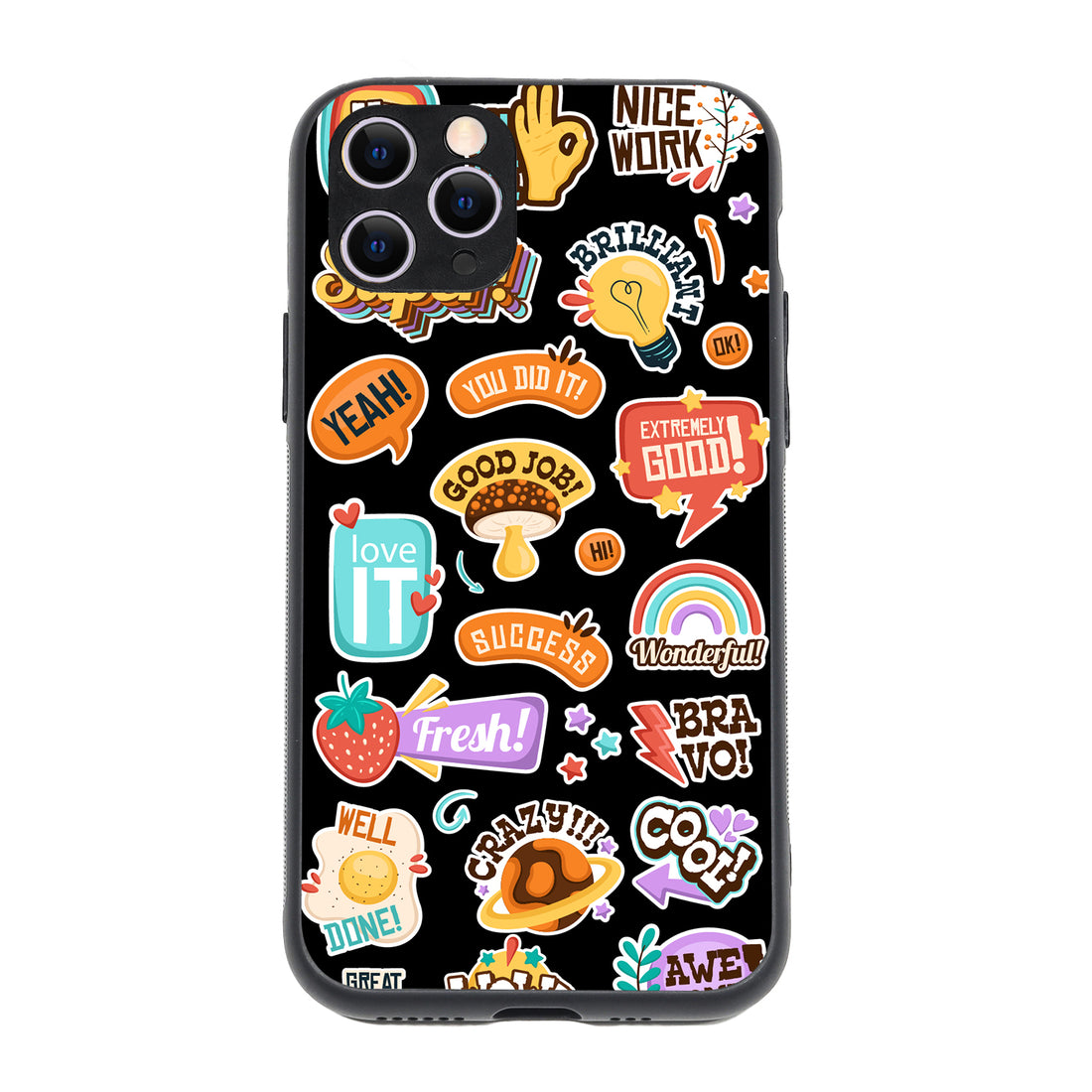 Black Doodle iPhone 11 Pro Case