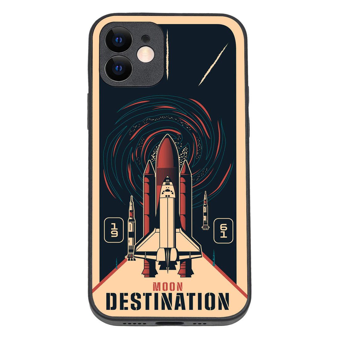Moon Destination Space iPhone 12 Case