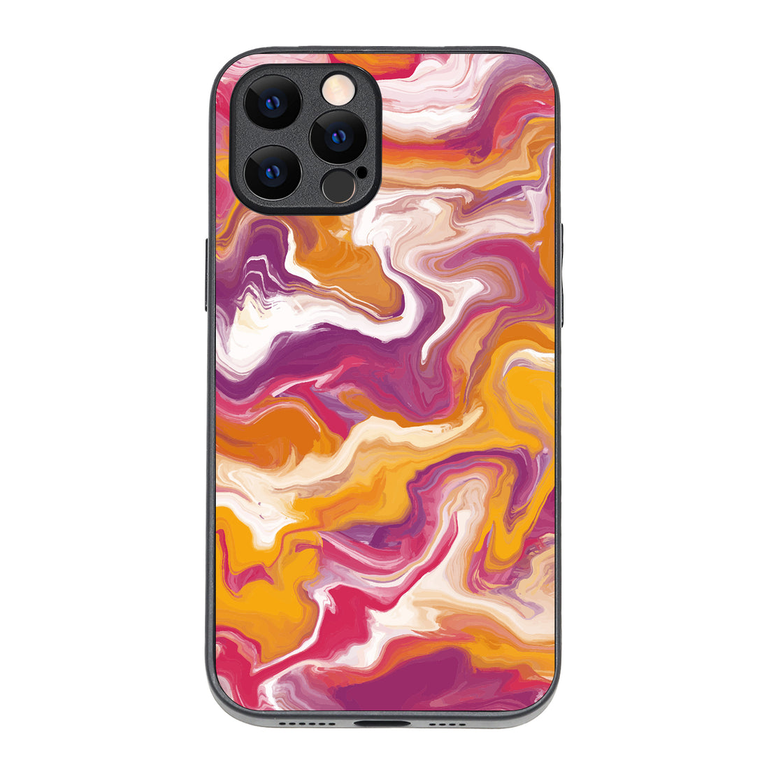Yellow Purple Marble iPhone 12 Pro Max Case