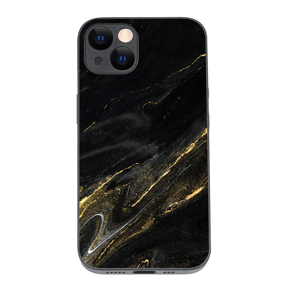 Black Golden Marble iPhone 13 Case