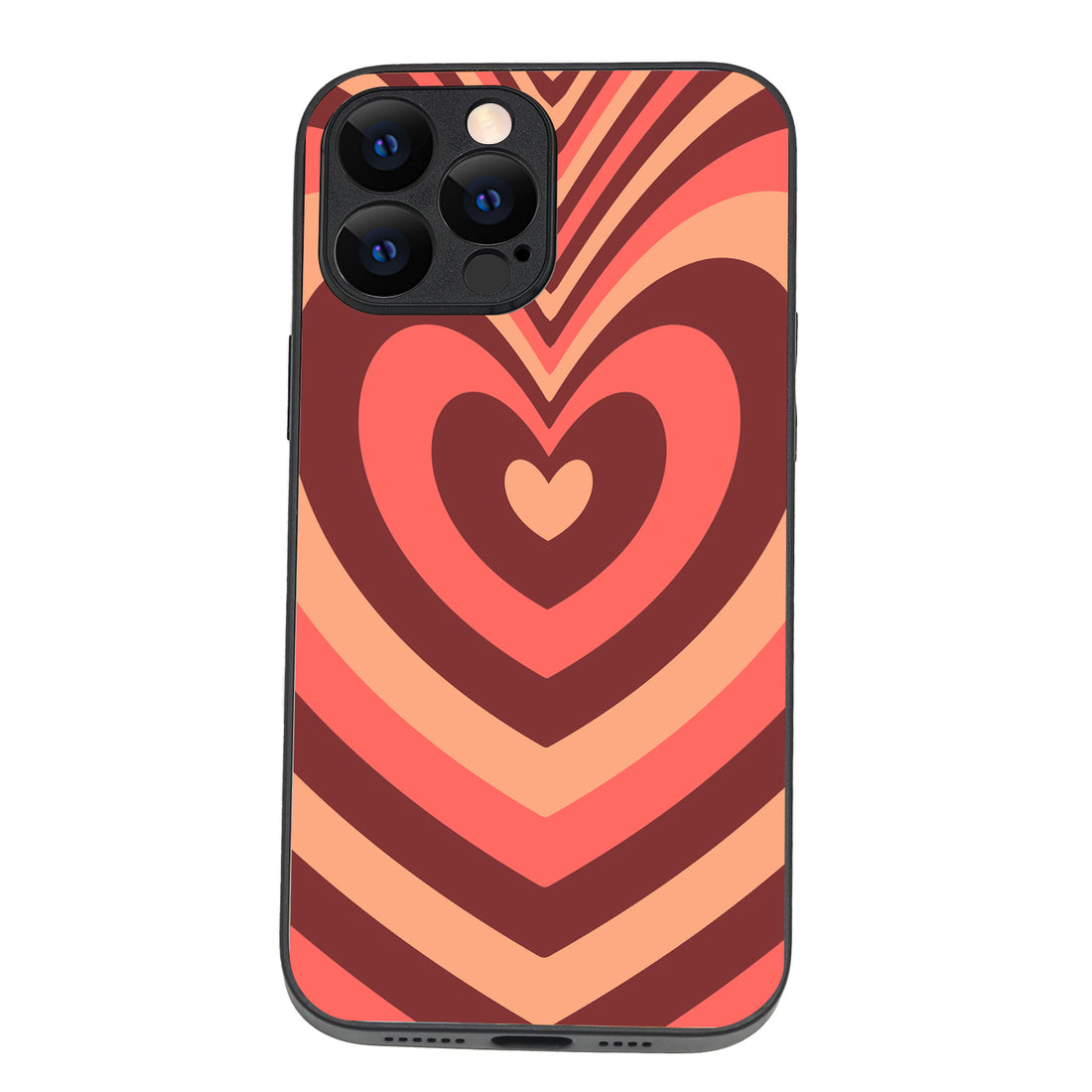 Red Heart Optical Illusion iPhone 13 Pro Max Case