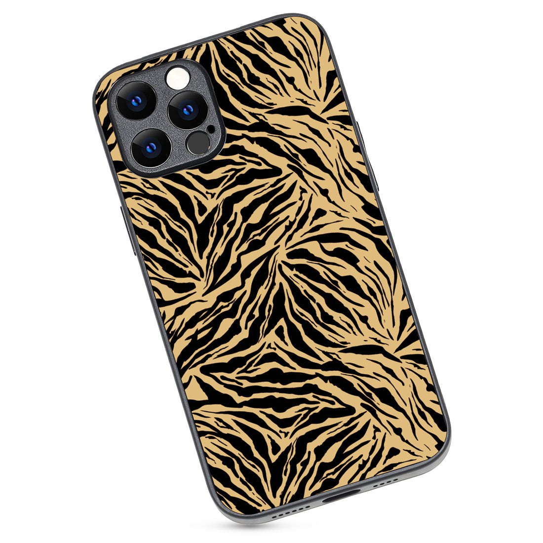 Black Strips Animal Print iPhone 12 Pro Max Case