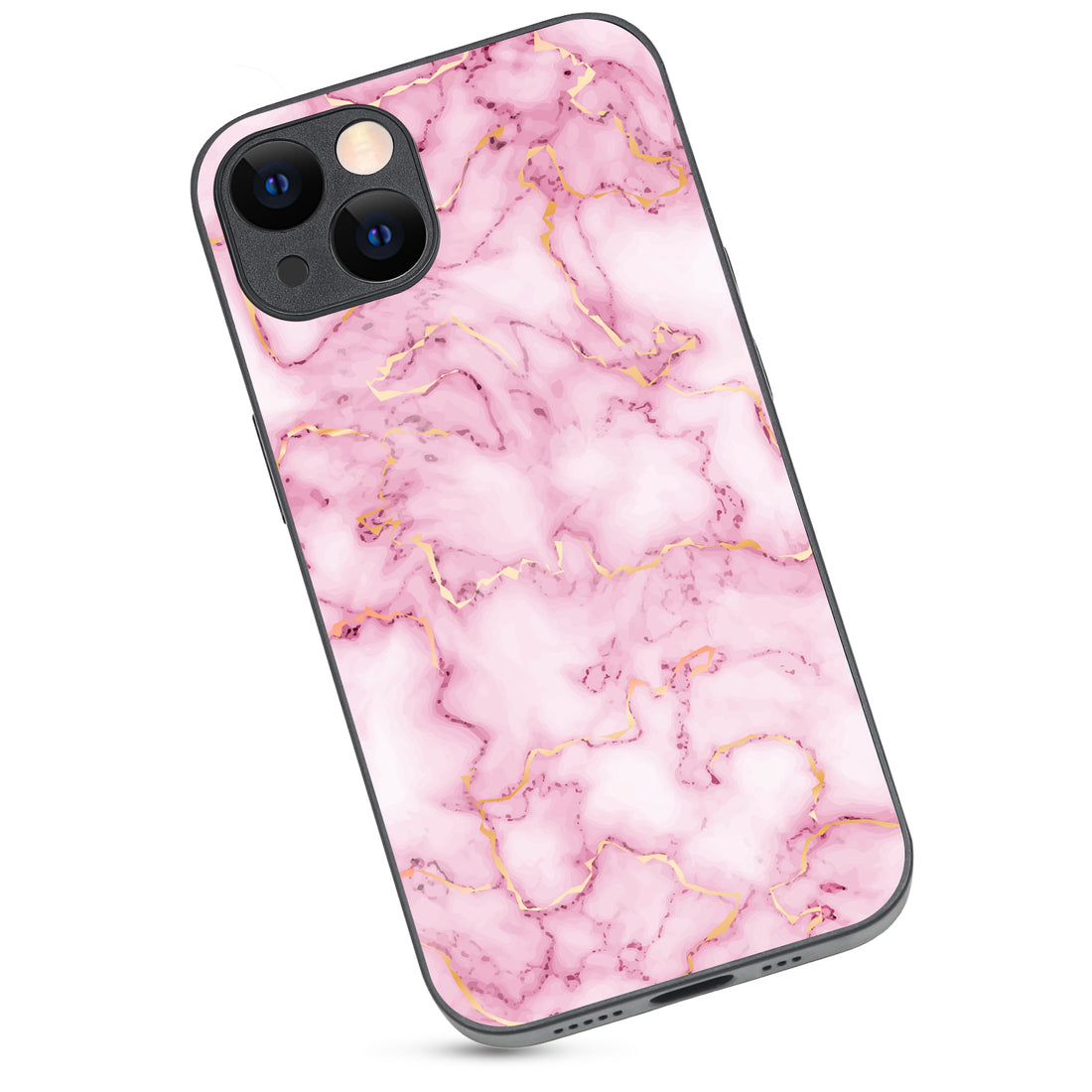 Pink Golden Marble iPhone 13 Case