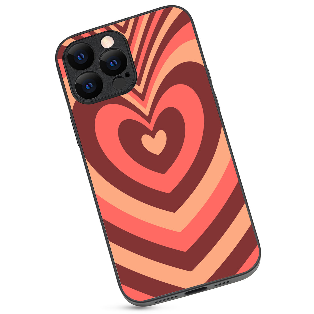 Red Heart Optical Illusion iPhone 13 Pro Max Case