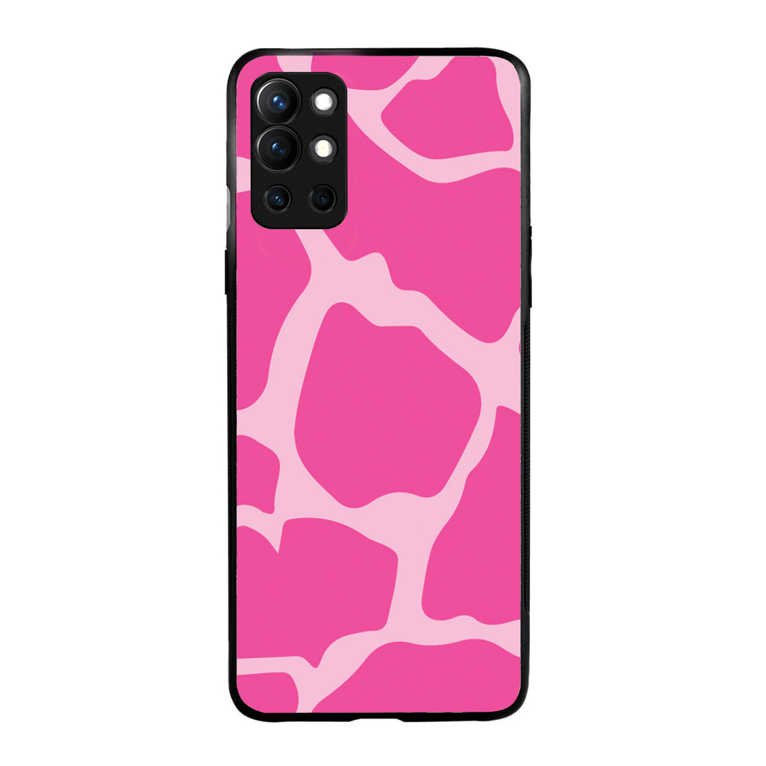 Pink Patch Design Oneplus 9 R Back Case