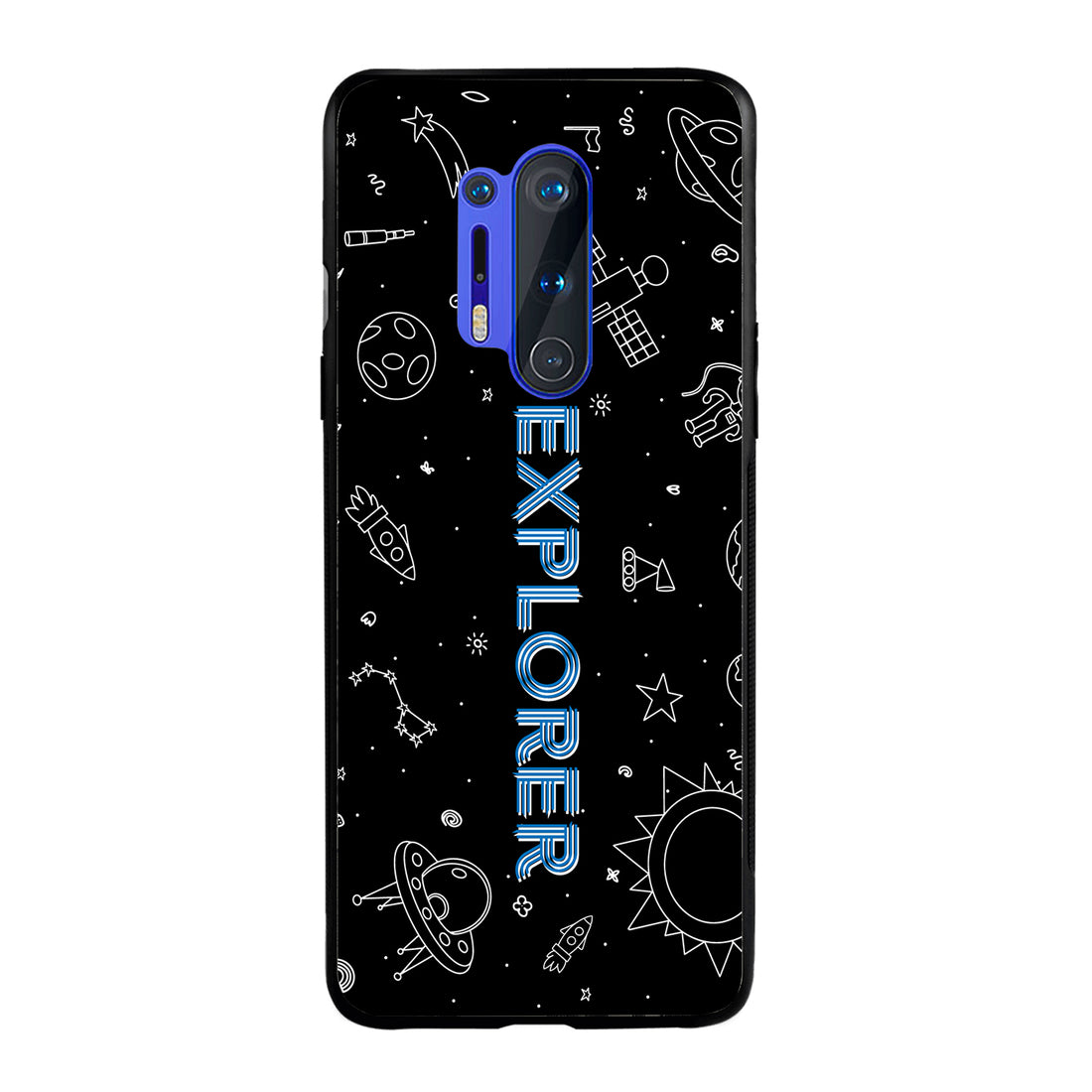 Explorer Space Oneplus 8 Pro Back Case