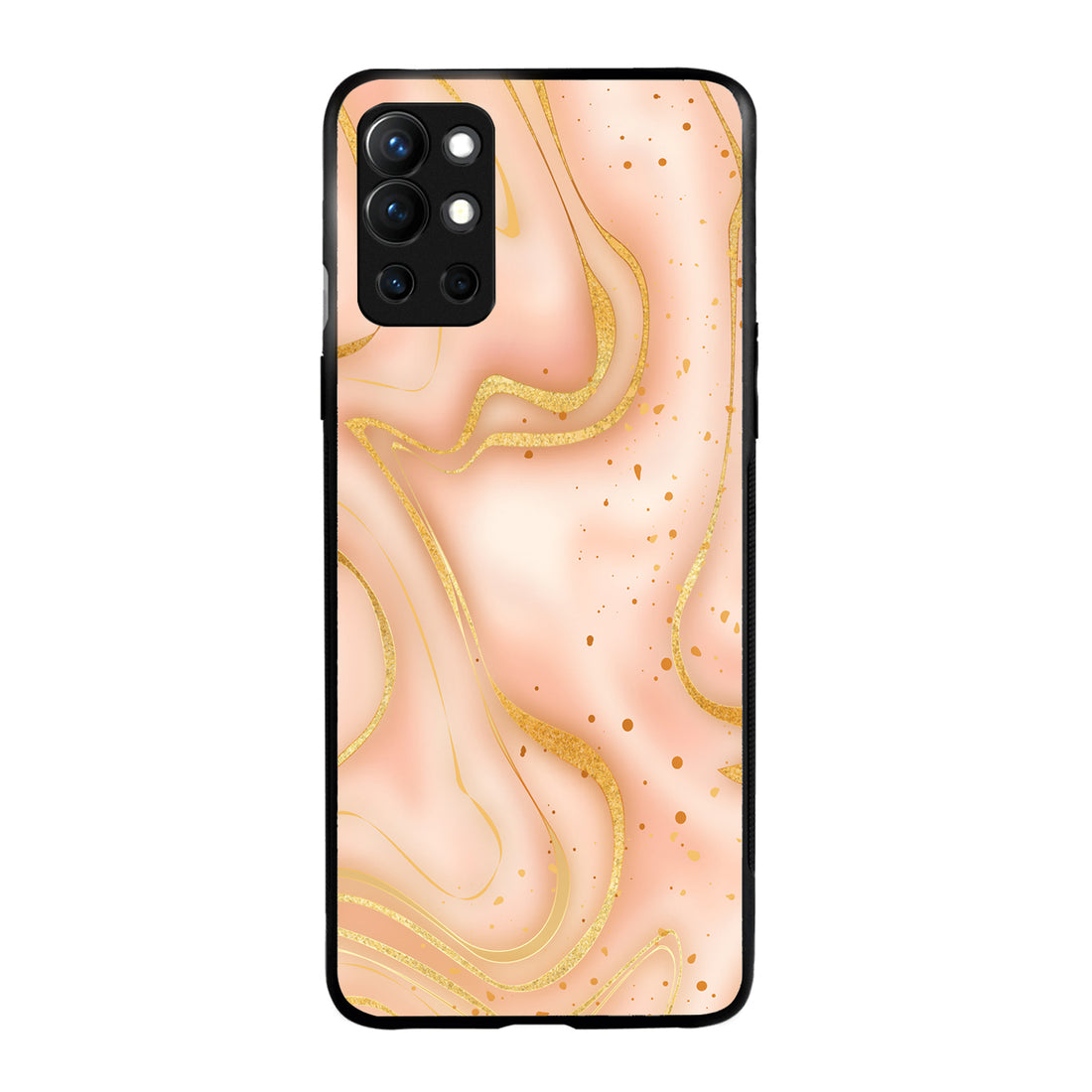 Golden Marble Oneplus 9 R Back Case