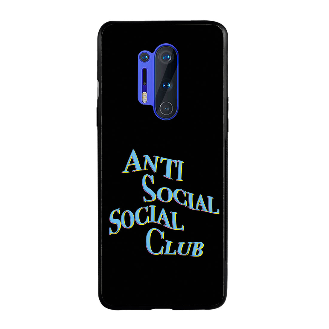 Social Club Black Motivational Quotes Oneplus 8 Pro Back Case