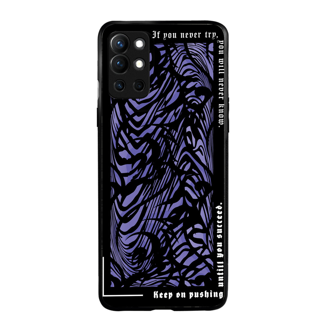 Keep On Pushing Quote Oneplus 9 R Back Case