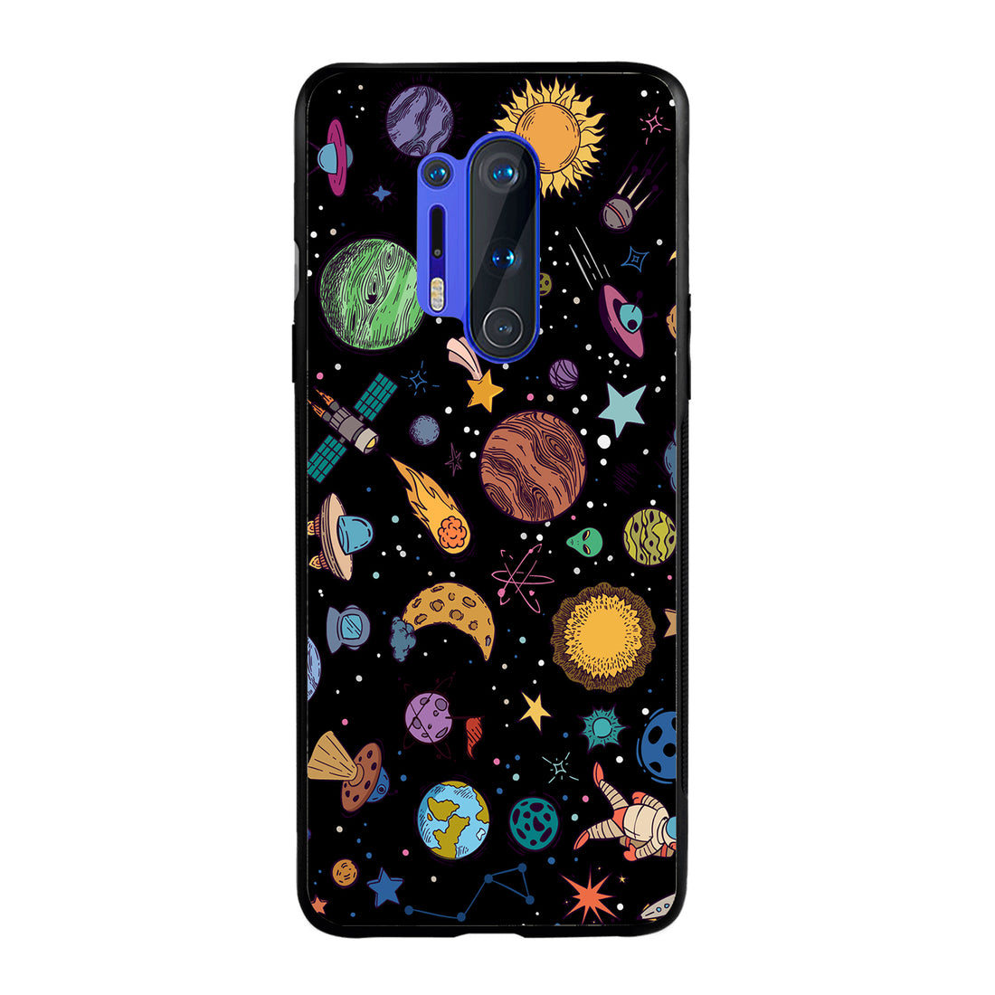 Space Doodle Oneplus 8 Pro Back Case