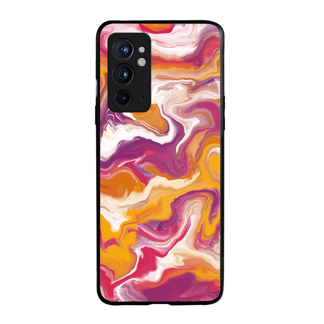 Yellow Purple Marble Oneplus 9 Rt Back Case