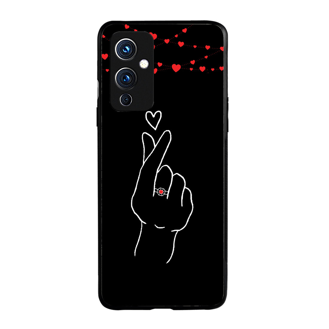 Click Heart Girl Couple Oneplus 9 Back Case