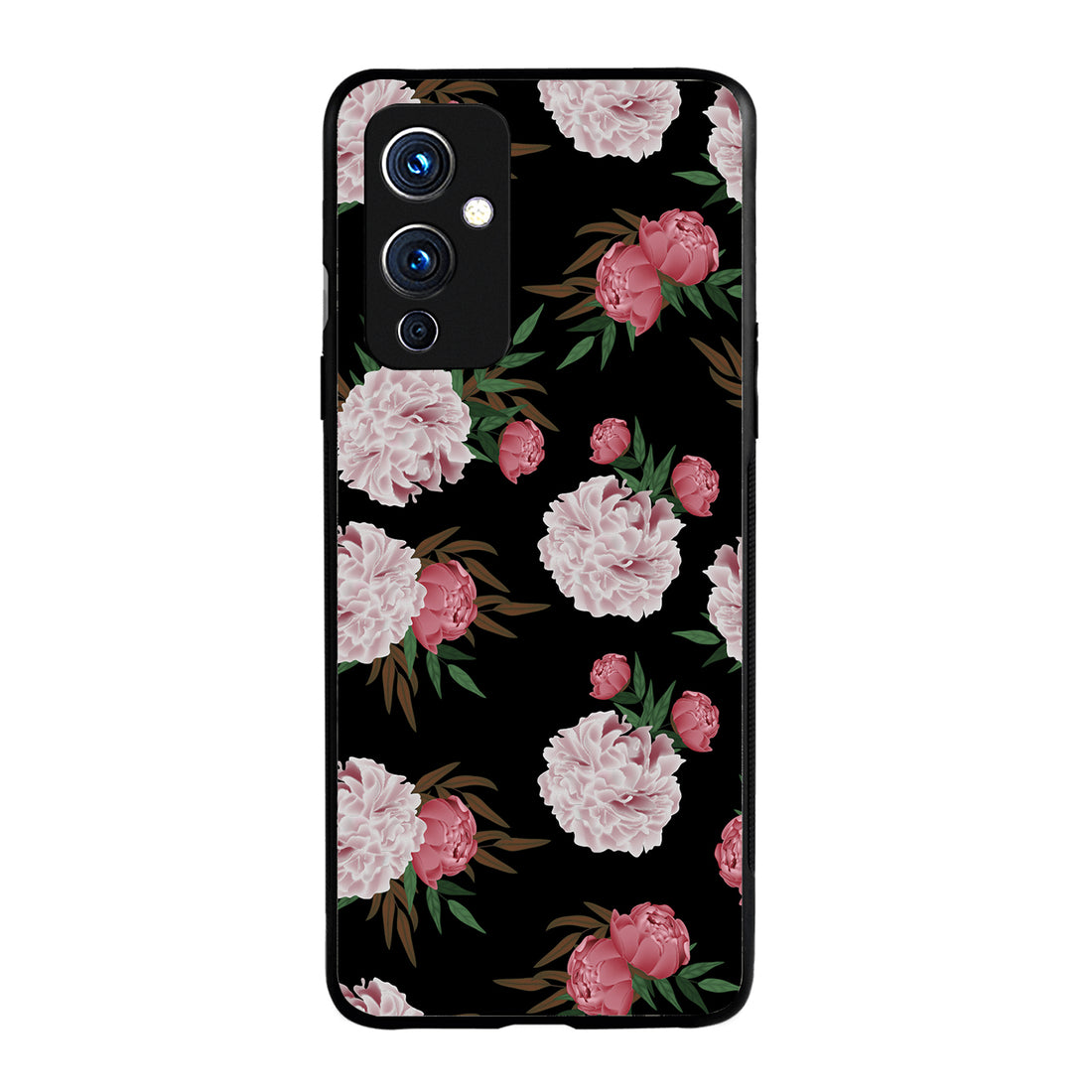 Pink Floral Oneplus 9 Back Case
