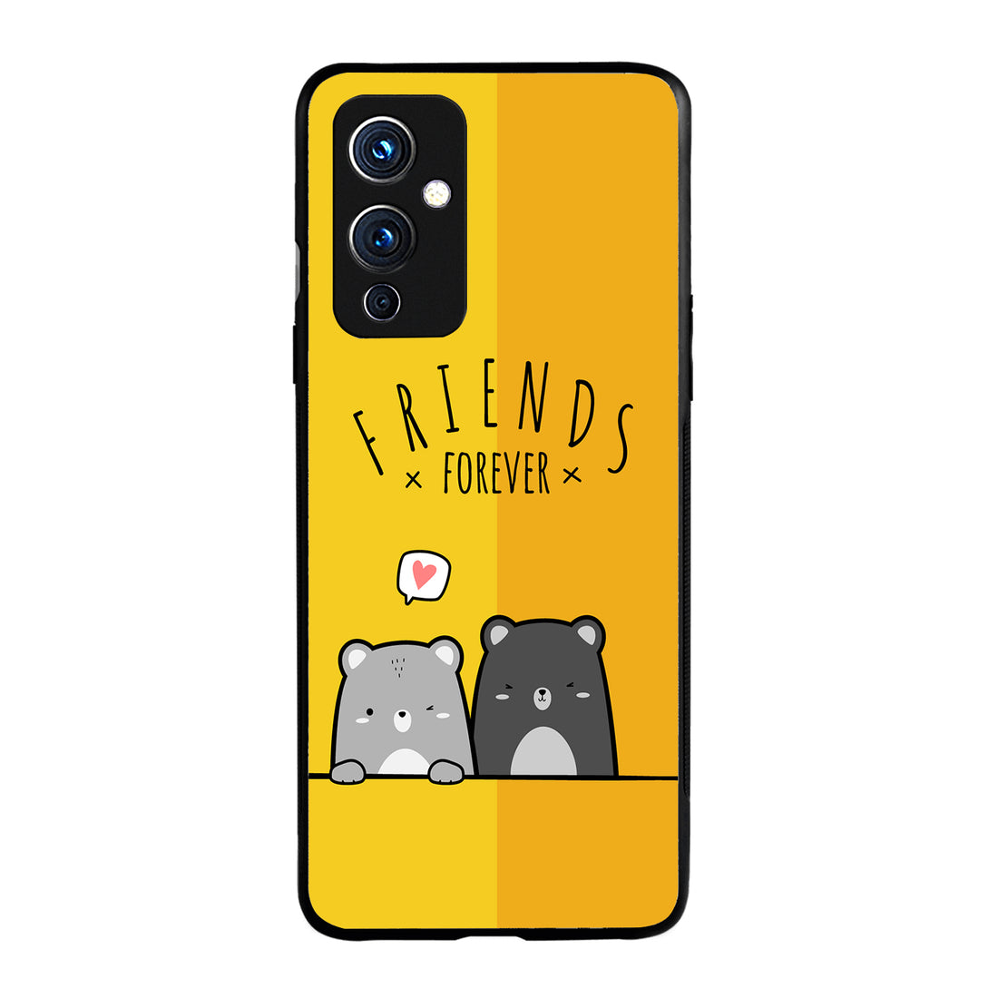 Yellow Bff Oneplus 9 Back Case