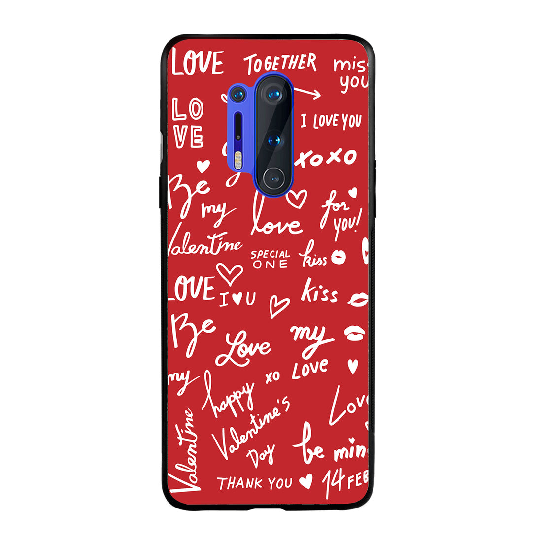 Red Love Couple Oneplus 8 Pro Back Case