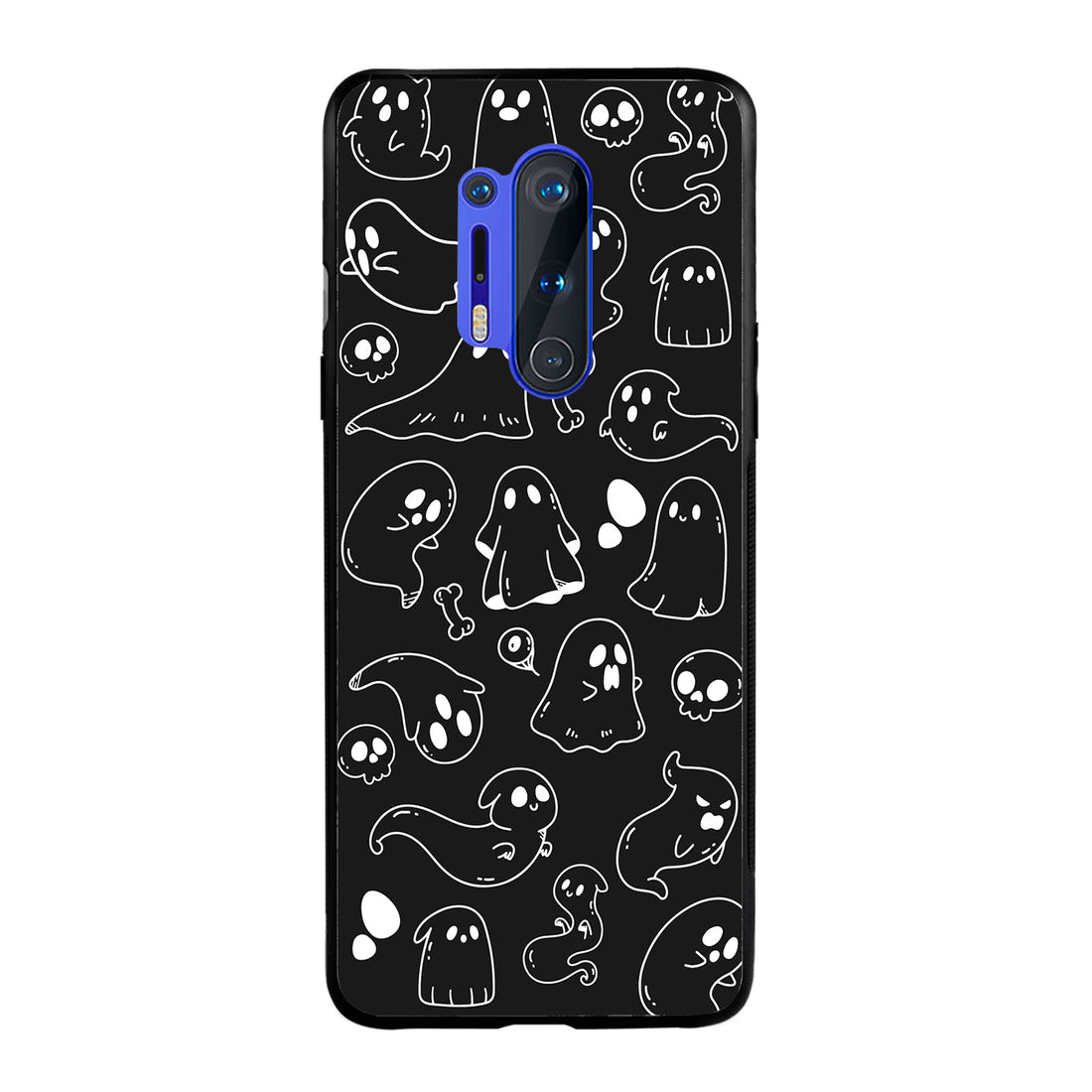 Black Ghost Doodle Oneplus 8 Pro Back Case
