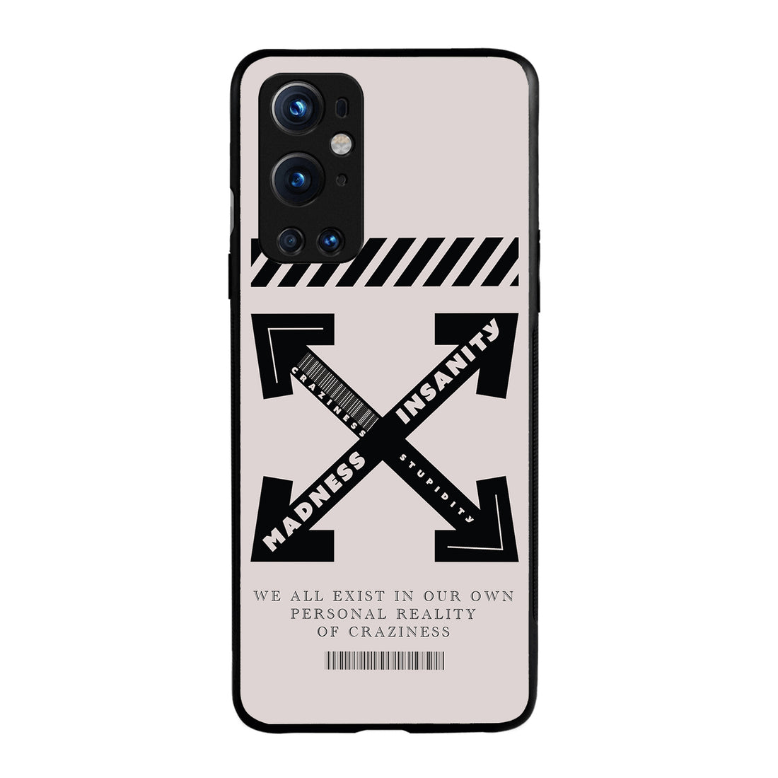 Black Madness Quote Oneplus 9 Pro Back Case