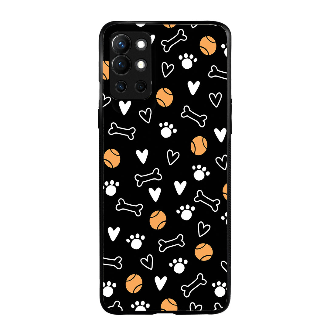 Pet Lover Black Doodle Oneplus 9 Pro Back Case