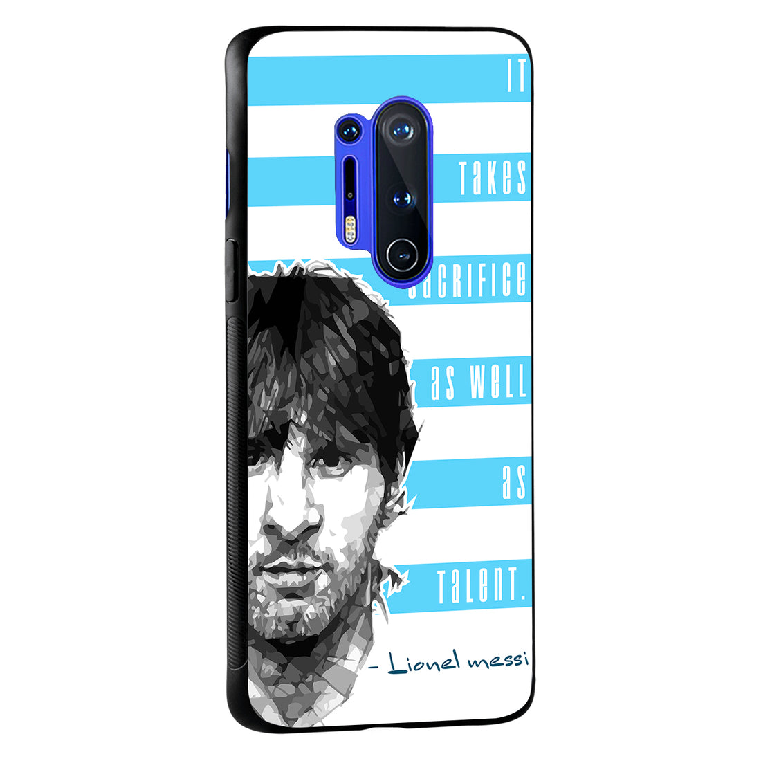 Messi Quote Sports Oneplus 8 pro Back Case