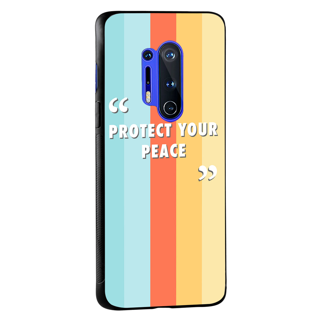 Protect your peace Motivational Quotes Oneplus 8 Pro Back Case