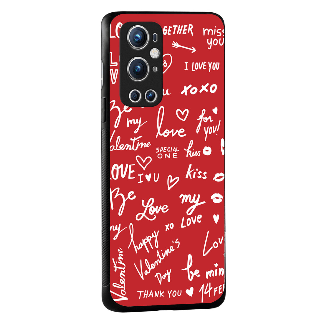 Red Love Couple Oneplus 9 Pro Back Case