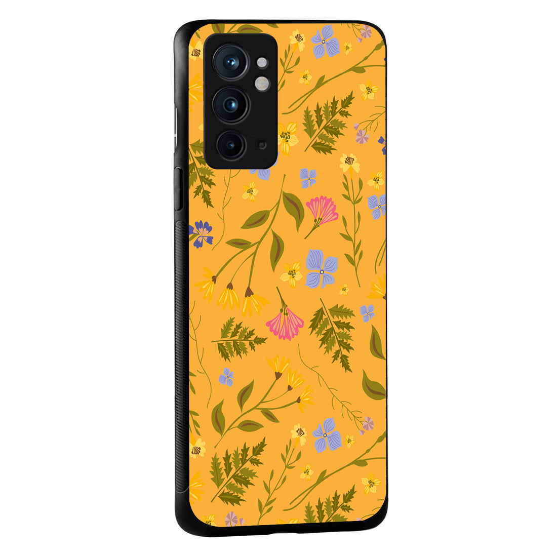 Yellow Floral Oneplus 9 Rt Back Case