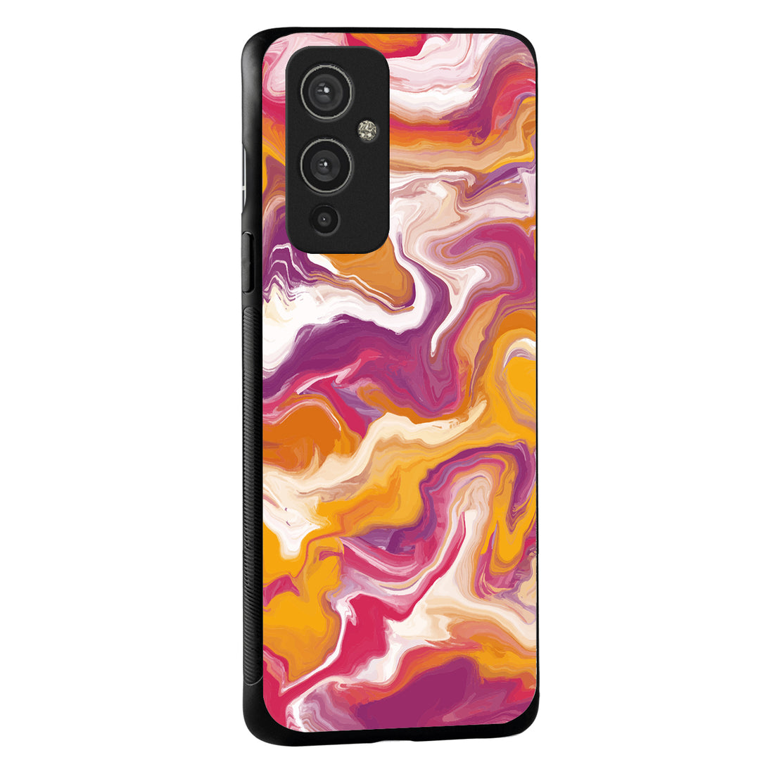 Yellow Purple Marble Oneplus 9 Back Case
