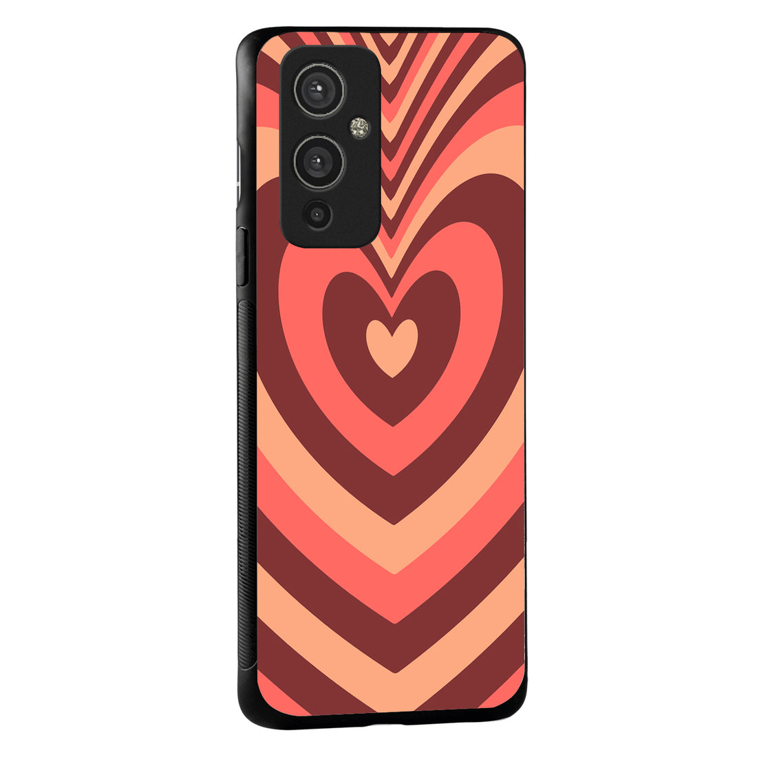 Red Heart Optical Illusion Oneplus 9 Back Case
