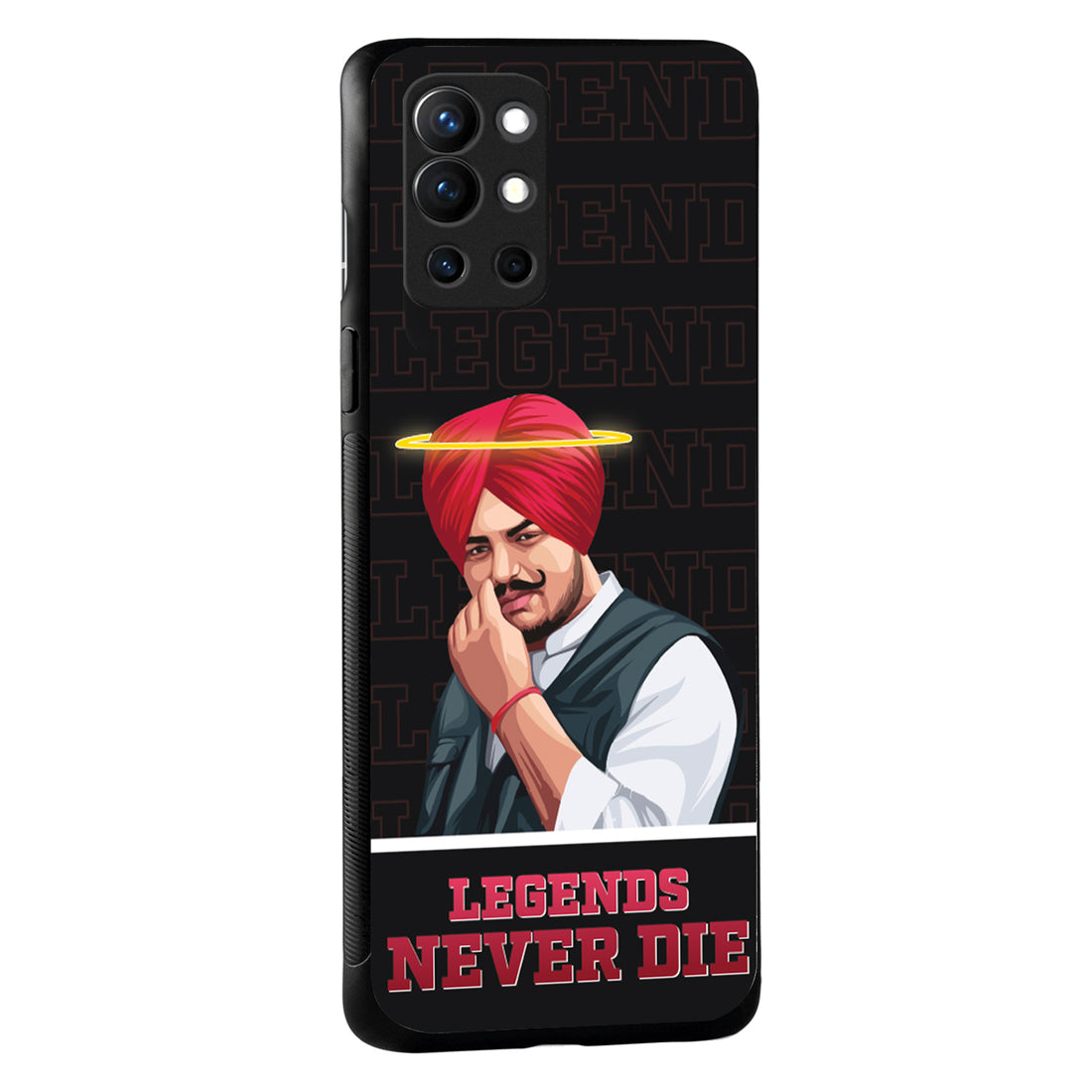Legend Never Die Black Sidhu Moosewala OnePlus 9 R Back Case