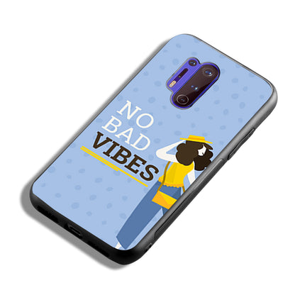 No Bad Vibes Motivational Quotes Oneplus 8 Pro Back Case