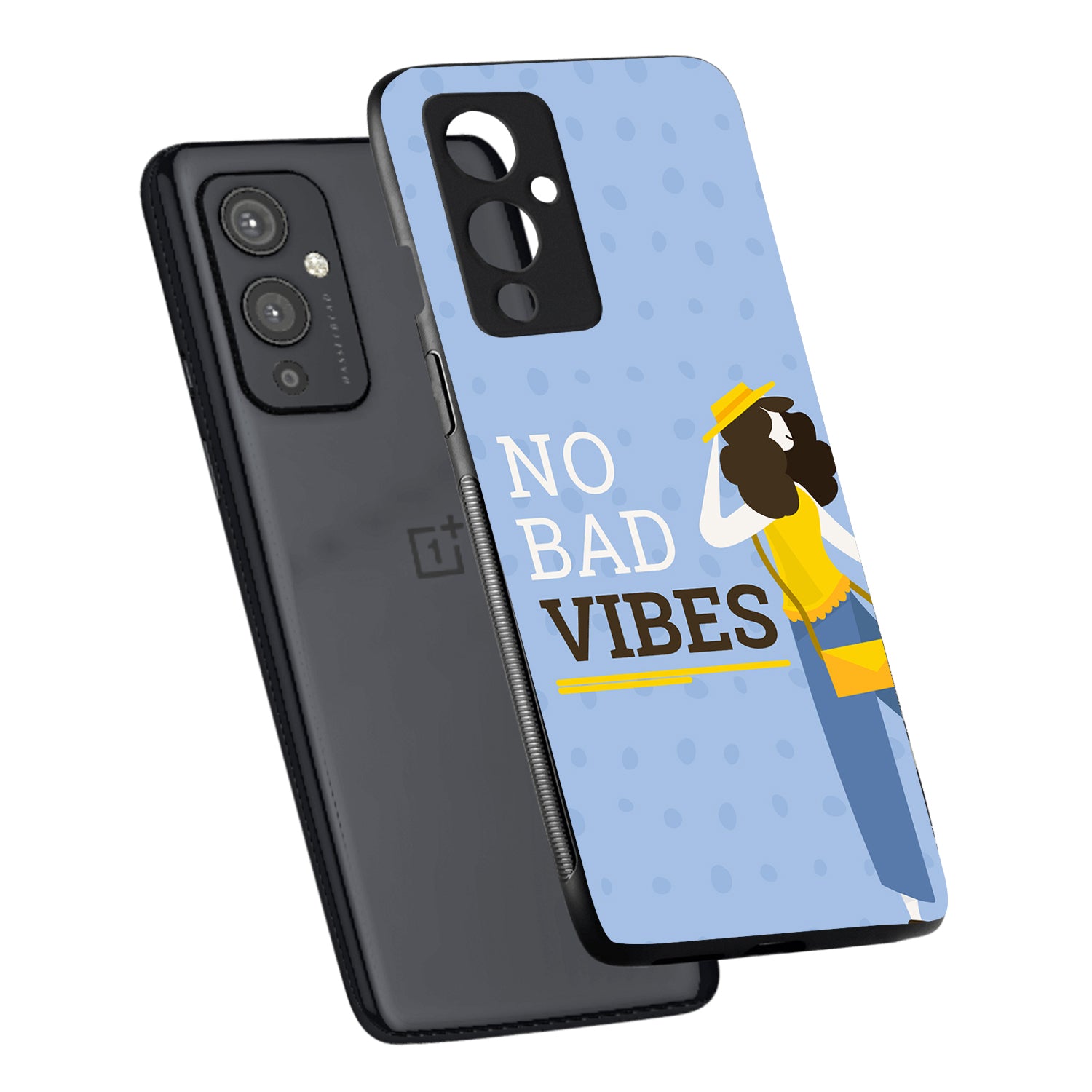 No Bad Vibes Motivational Quotes Oneplus 9 Back Case