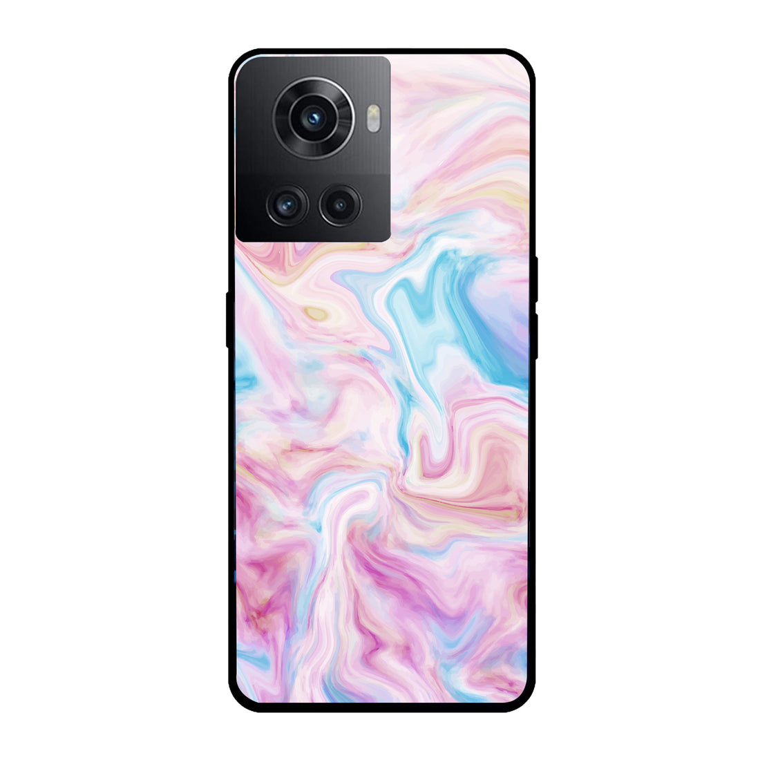 Blue Pink Marble Oneplus 10 R Back Case