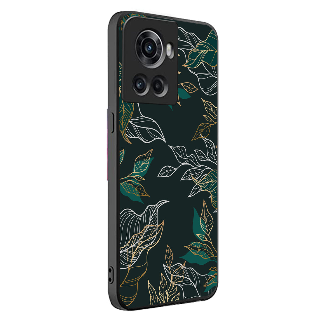 Green Floral Oneplus 10 R Back Case