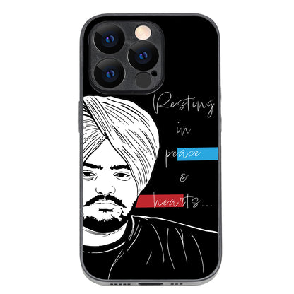 Peace &amp; Hearts Sidhu Moosewala iPhone 14 Pro Case