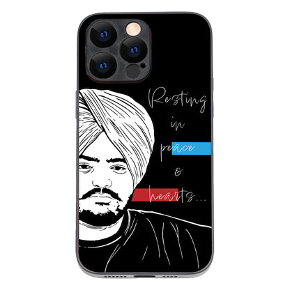 Peace &amp; Hearts Sidhu Moosewala iPhone 14 Pro Max Case