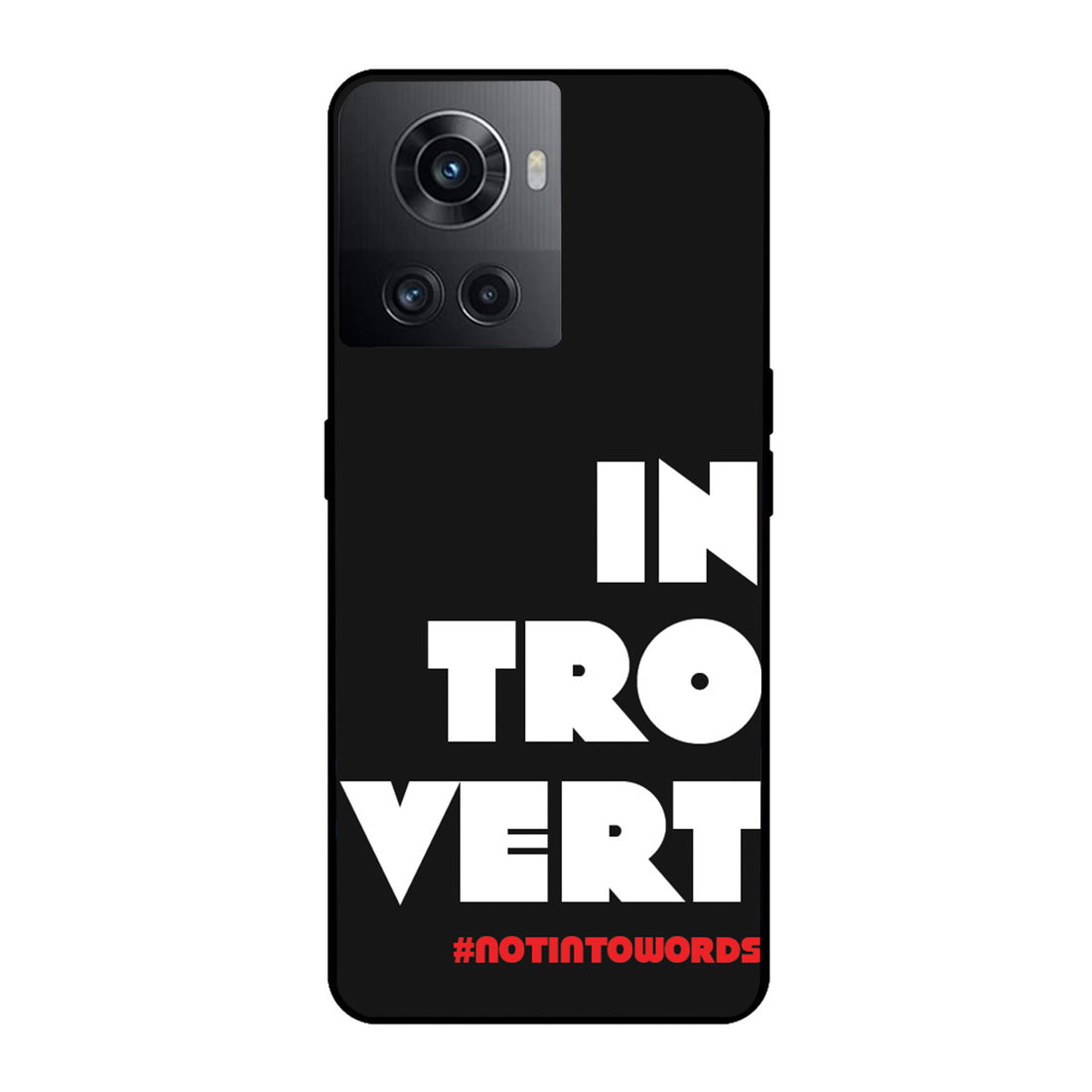 Introvert Motivational Quotes Oneplus 10 R Back Case