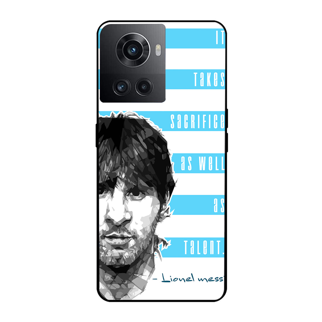 Messi Quote Sports Oneplus 10 R Back Case