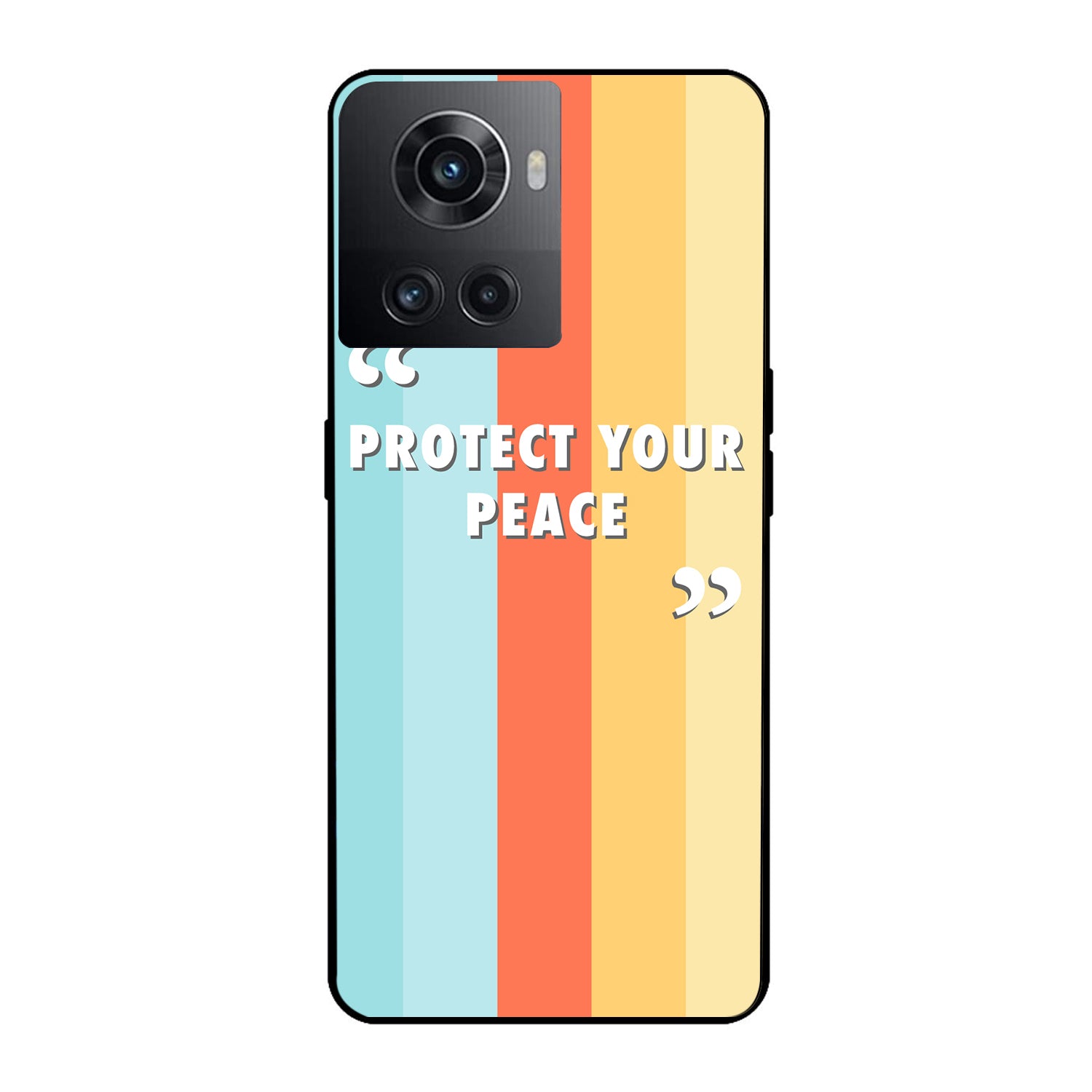 Protect your peace Motivational Quotes Oneplus 10 R Back Case