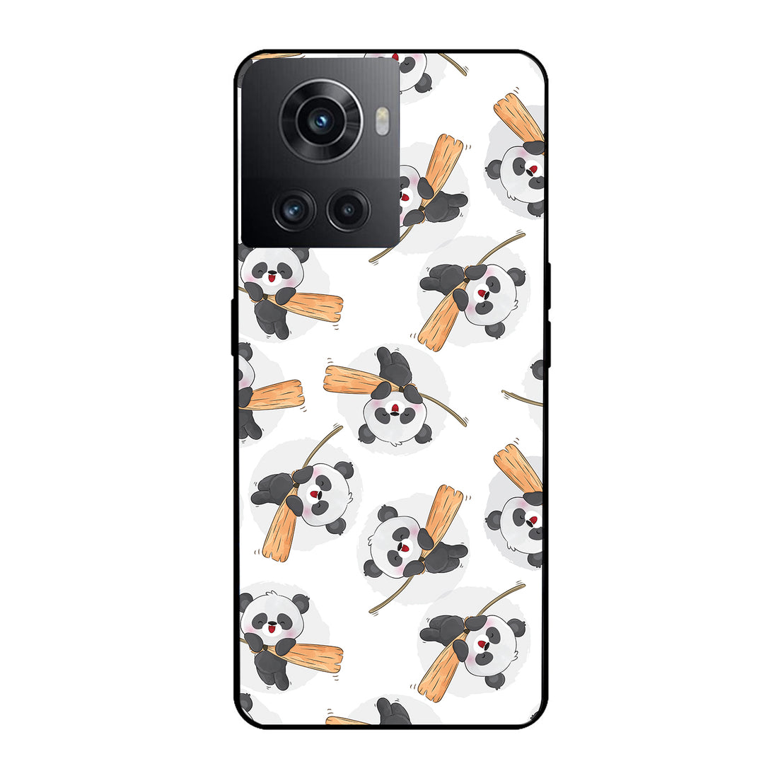 Sleep Panda Cartoon OnePlus 10 R Back Case