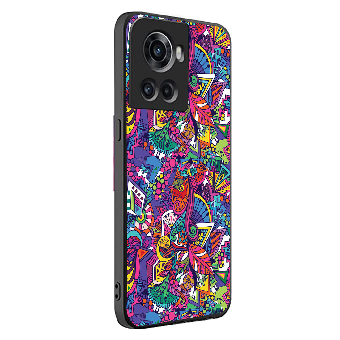 Colourful Doodle Oneplus 10 R Back Case