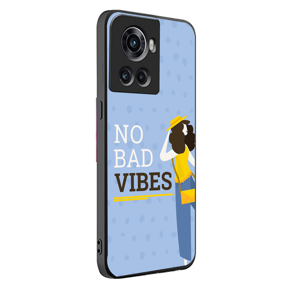 No Bad Vibes Motivational Quotes Oneplus 10 R Back Case